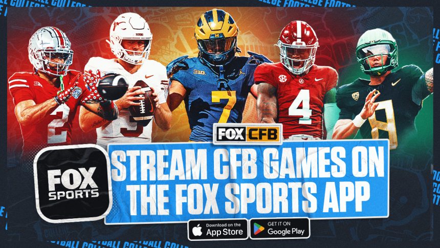 Follow favorite college football teams, players on FOX Sports App