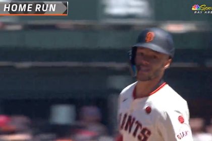 Grant McCray crushes first career home run, extends Giants lead over Braves