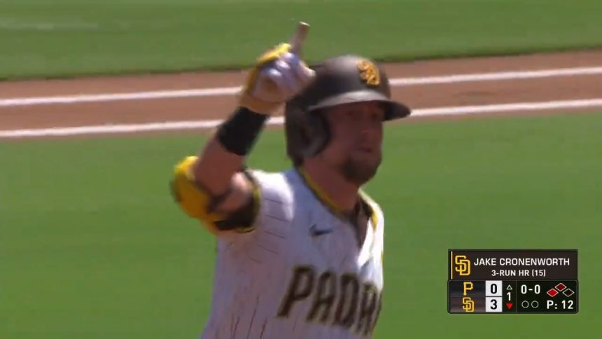 Jake Cronenworth BLASTS a three-run homer to give Padres an early lead over Pirates