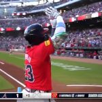 Michael Harris BLASTS a leadoff home run to give Braves an early lead over Nationals