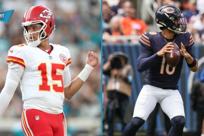 Nick Wright predicts Patrick Mahomes vs. Caleb Williams in Super Bowl LIX | First Things First