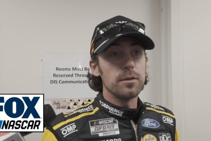 Ryan Blaney said the last lap at Michigan was just tight racing going into Turn 1 | NASCAR on FOX