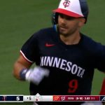 Trevor Larnach hits his second homer of the day to dead center field, increasing the Twins' lead vs. the Cardinals