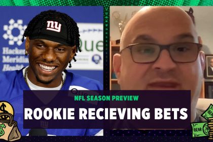 Which NFL rookie will have the most receiving yards during the Regular Season? | Bear Bets