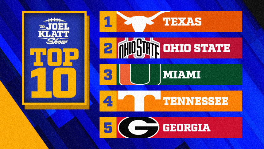 2024 college football rankings: Joel Klatt's top 10 teams after Week 4