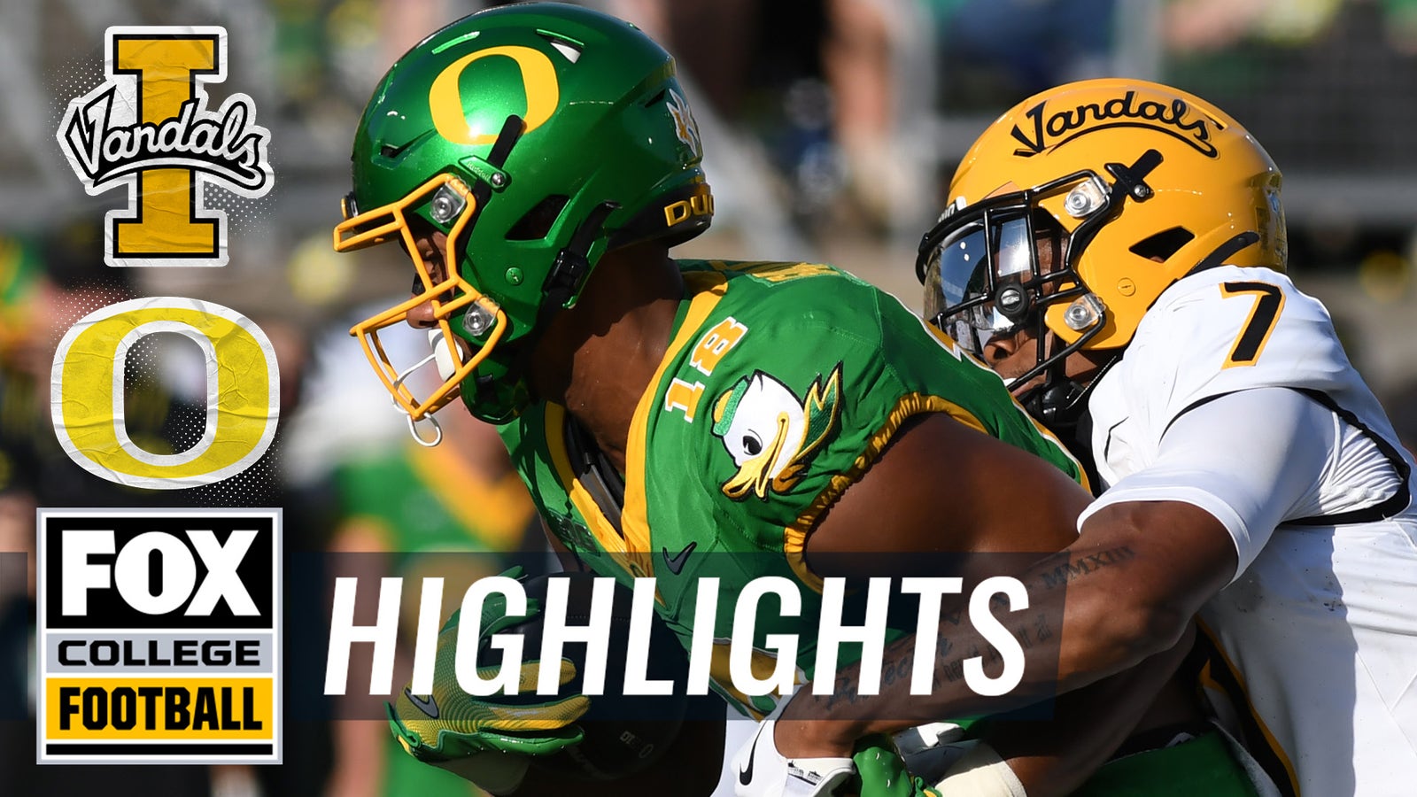 Idaho Vandals vs. No. 3 Oregon Ducks Highlights