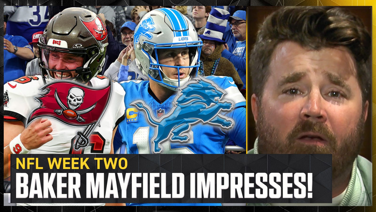 Baker Mayfield, Bucs stuff Jared Goff, Lions in Detroit