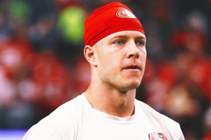 49ers RB Christian McCaffrey dealing with Achilles tendinitis, Kyle Shanahan says