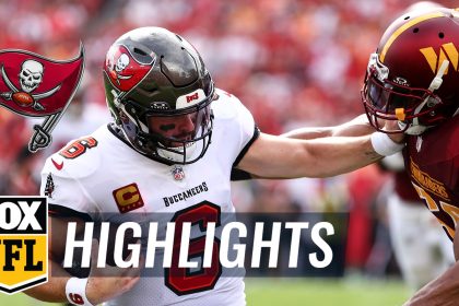 Baker Mayfield tallies 289 passing yards and 4 TDs in Bucs' 37-20 win over Commanders | NFL Highlights