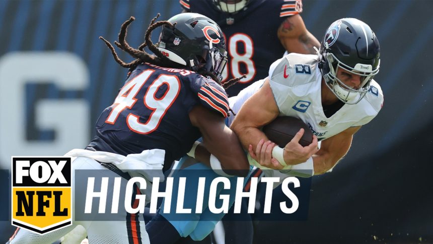 Bears' defense & special teams help Caleb Williams secure first career win over Titans | NFL Highlights