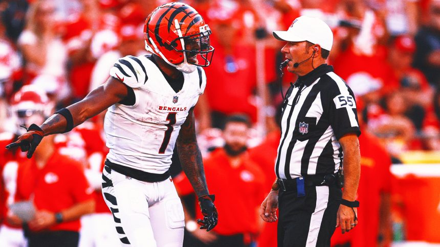 Bengals WR Ja'Marr Chase issued fine for 'abusive language' in Chiefs loss