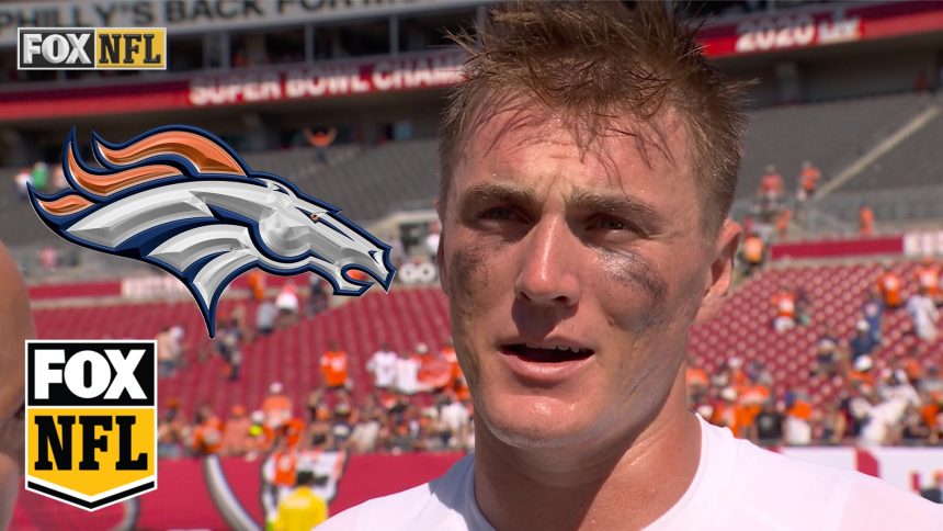 Bo Nix reflects on his first career win after Broncos' impressive 26-7 victory over Buccaneers