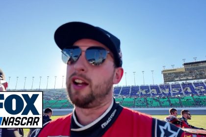 Chase Briscoe on Kyle Busch spinning out at Kansas | NASCAR on FOX