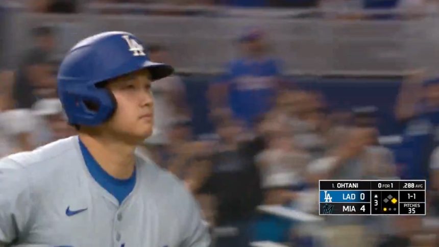 Dodgers' Shohei Ohtani launches 48th home run of the season, a two-run homer vs. Marlins