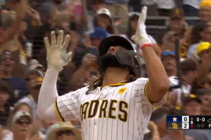 Fernando Tatis, Manny Machado, and Donovan Solano hit consecutive homers to give Padres 4-0 lead over Astros