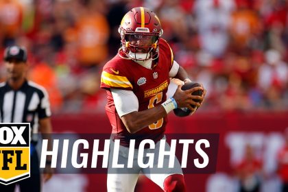 Jayden Daniels leads Commanders to a 21-18 victory over Giants for his first NFL win | NFL Highlights