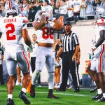 Jeremiah Smith scores 2 TDs to help No. 3 Ohio State rout Michigan Stat 38-7