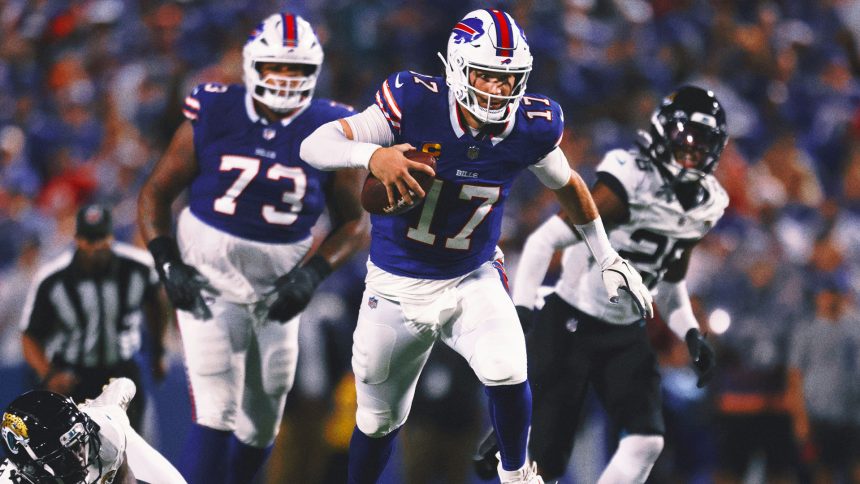 Josh Allen throws 4 TD passes as Bills roll to 47-10 win over unraveling Jaguars