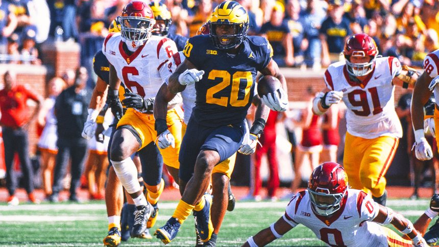 Kalel Mullings' late TD lifts No. 18 Michigan to 27-24 win over No. 11 USC