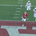 Kurtis Rourke links up with Elijah Sarratt for a 71-yard TD, extending Indiana's lead over Western Illinois