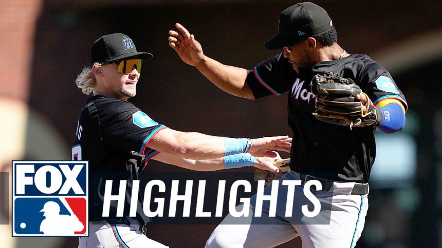 Marlins vs. Giants Highlights | MLB on FOX