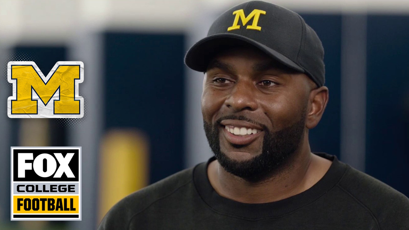 Michigan's Sherrone Moore talks with Charles Woodson about becoming head coach