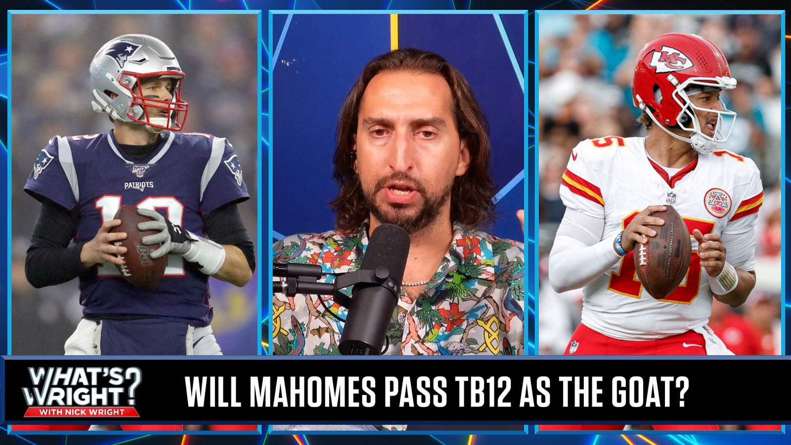 Nick Wright: 'Patrick Mahomes is the best QB ever and Tom Brady is the GOAT'