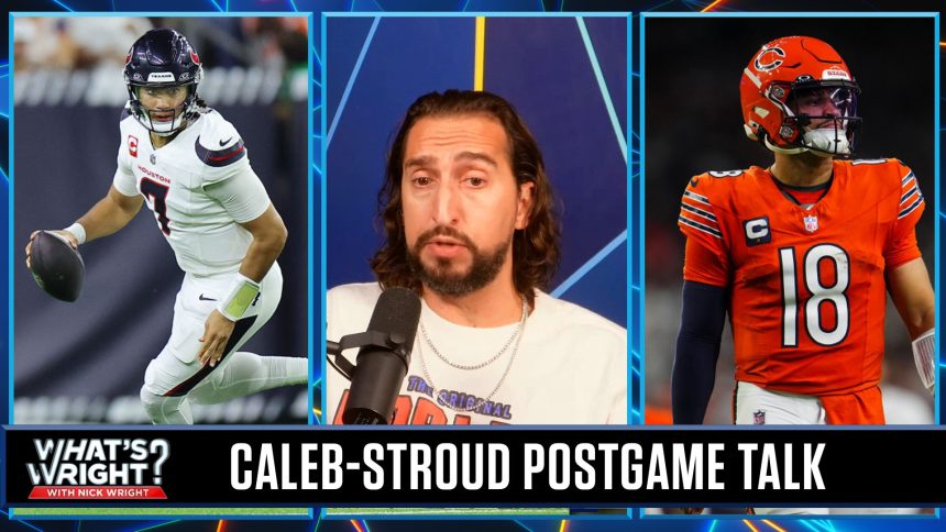 Nick says Caleb Williams' reaction to CJ Stroud was justified: 'You're not big bro' | What's Wright?