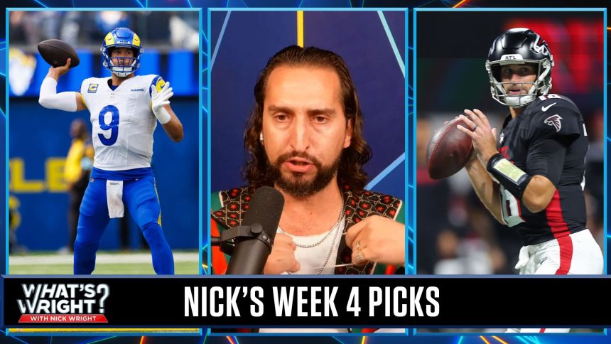 Nick's Picks: Rams (+3) upset Bears, Falcons (-2.5) bounce back in Week 4 | What's Wright?