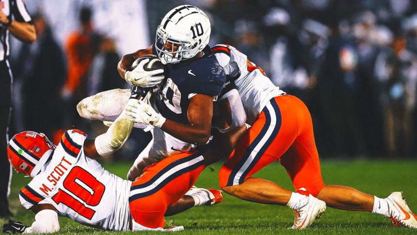 Nittany Lions RBs power No. 9 Penn State past No. 19 Illinois 21-7