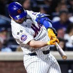 Pete Alonso smashes a three-run blast to left field, increasing the Mets' lead vs. the Nats