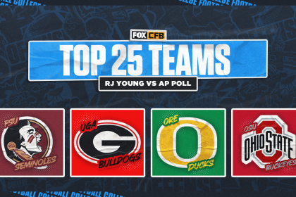 RJ Young's Top 25 rankings vs. AP Top 25 Poll: Georgia on top, Oregon too high?