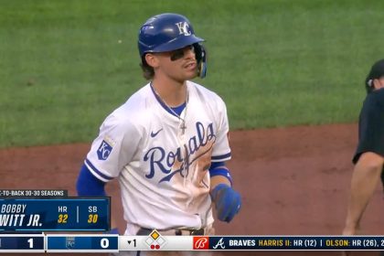 Royals' Bobby Witt Jr. becomes first shortstop in MLB history with multiple 30-30 seasons