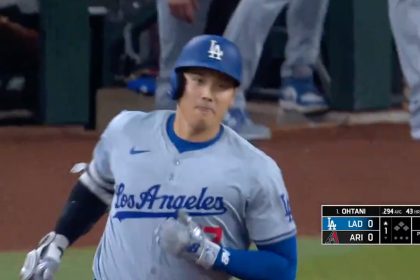 Shohei Ohtani crushes his 44th home run of the season, Dodgers take early lead over Diamondbacks