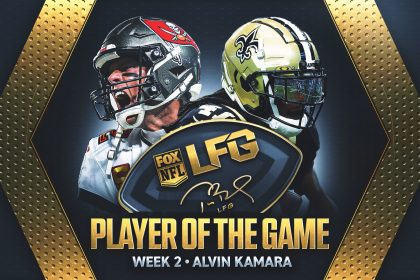 Tom Brady’s LFG Player of the Game for Week 2: Saints RB Alvin Kamara