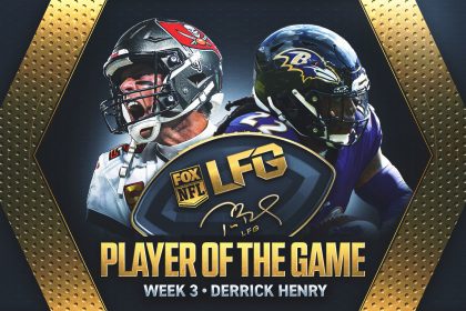 Tom Brady's LFG Player of the Game for Week 3: Ravens RB Derrick Henry