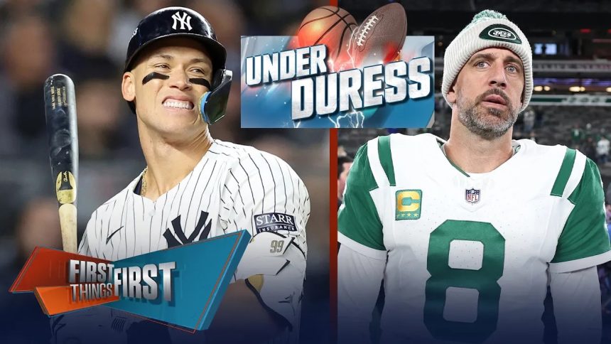 Aaron Rodgers and Aaron Judge are Under Duress | First Things First