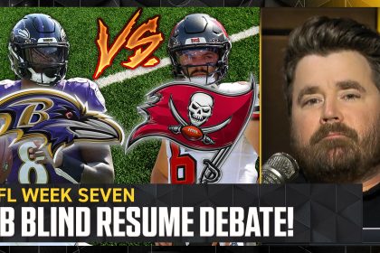 Baker Mayfield & Lamar Jackson blind resume: Who's been the better QB so far? | NFL on FOX Pod