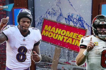 Baker moves up, Caleb climbs and Lamar stays put on Mahomes Mountain | First Things First