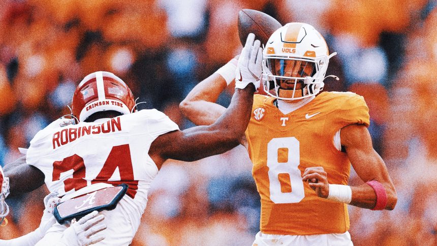 Brazzell, Sampson lead No. 11 Tennessee to 24-17 victory over No. 7 Alabama in SEC clash