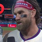 Bryce Harper & Nick Castellanos speak on Phillies clutch 7-6 win over Mets in NLDS