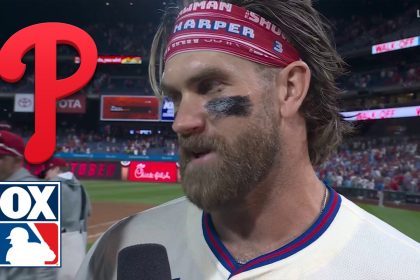 Bryce Harper & Nick Castellanos speak on Phillies clutch 7-6 win over Mets in NLDS