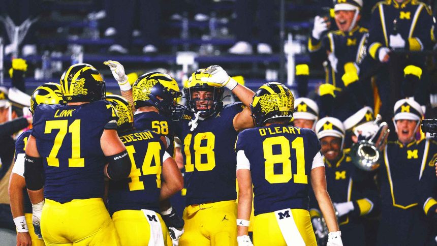 Colston Loveland's 2 TD catches help Michigan beat Michigan State 24-17