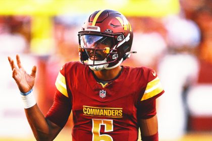 Commanders QB Jayden Daniels practices, will be game-time decision vs. Bears