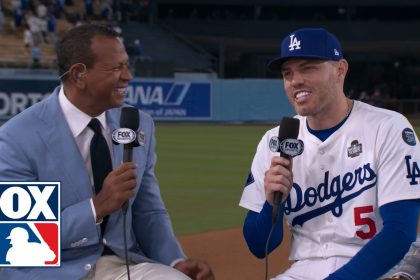 Freddie Freeman recaps Dodgers' game two victory, strength of bullpen & World Series heroics