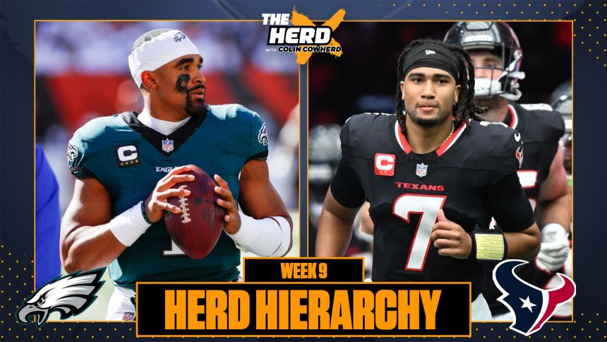 Herd Hierarchy: Eagles and Texans return, boot Vikings off Top 10 heading into Week 9 | The Herd