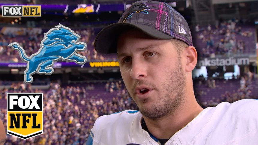 Jared Goff on Lions' tough win over Vikings: 'It was a little chess game going on' | NFL on FOX