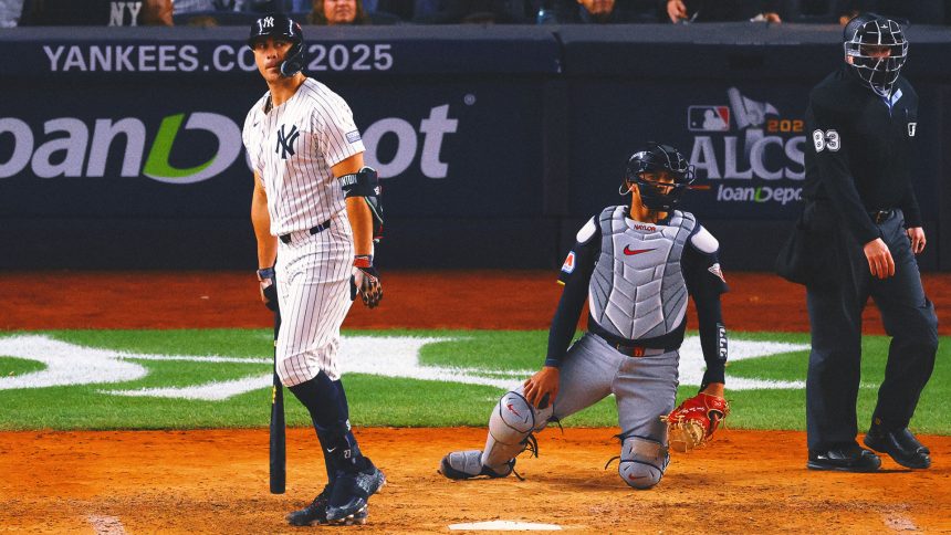 Juan Soto, Giancarlo Stanton HRs lift Yankees, 5-2, over Guardians in ALCS opener