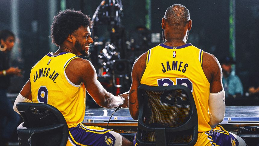 Ken Griffey Sr. and Jr. will be at Lakers' opener to see LeBron and Bronny James