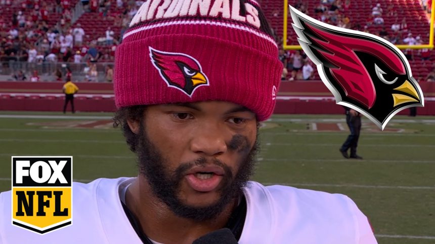 Kyler Murray and James Conner share thoughts following Cardinals' clutch 24-23 victory over 49ers